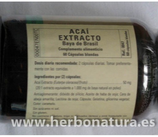 Acai extract 60 perlas SOLGAR