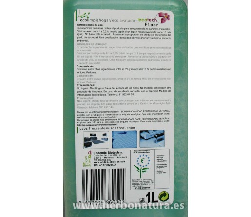 Ecotech floor Salvia Ecolabel 1litro ECOTECH