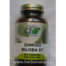 Ginkgo Biloba ST estandarizado 60 cápsulas. CFN en Herbonatura.es