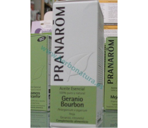 Aceite Esencial Geranio Bourbon (Pelargonium x asperum) 10ml. PRANAROM