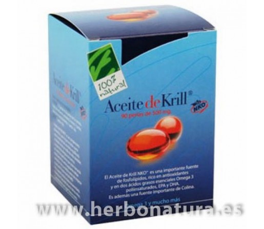 Aceite de Krill NKO 90 perlas de 500mg. 100% NATURAL