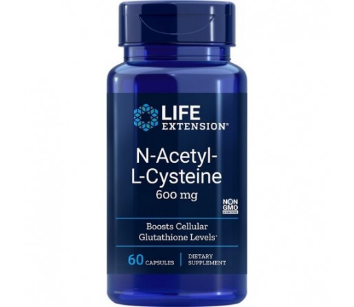 NAC N-acetil-l-cisteina 600mg. 60 cápsulas vegetales LIFEEXTENSION