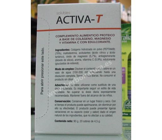 Activa-T Colágeno, Magnesio y Vitamina C Sabor fresa 20 sobres BEDAR