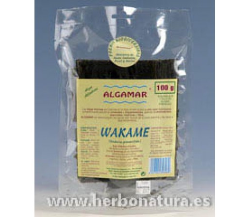 Alga Wakame (Undaria pinnatifida) ecológica 100gr. ALGAMAR