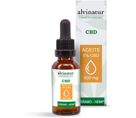 CBD 5% Aceite de cáñamo Ecológico, Cannabis Sativa 10ml. ALVINATUR