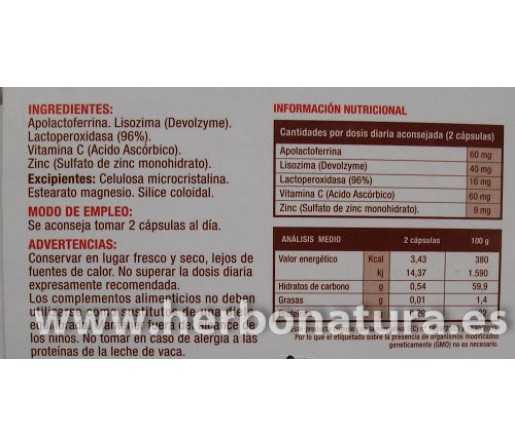 Apoxzim Defensas 30 cápsulas HERBOVITA