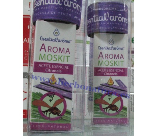 Aroma Mosquit, Aceite Esencial Citronela (Citronella de java) 10ml. ESENTIAL AROMS