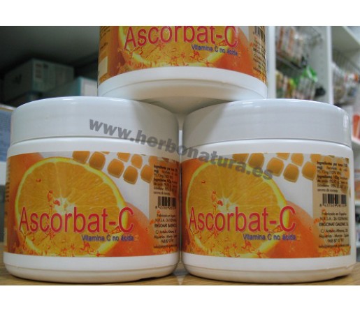 Ascorbat C, Vitamina C no ácida (Ascorbato y Stevia) 200gr. ERGONAT GALENIC