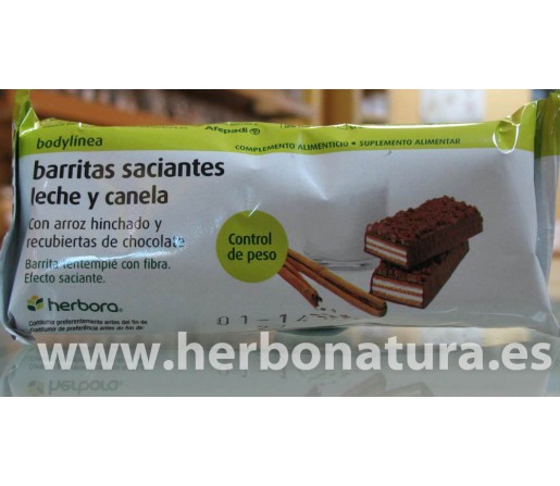 Barritas Saciantes Bodylínea (leche y canela) 35gr. HERBORA