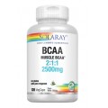 BCAA Aminoácidos Ramificados Sin Gluten 120 Cápsulas vegetales SOLARAY
