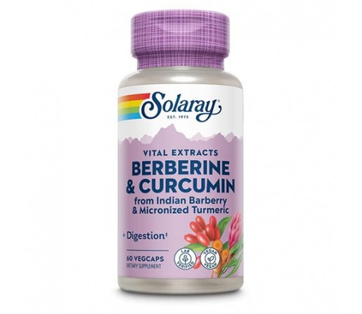 Berberine y Curcumin Berberina y Curcuma 60 cápsulas SOLARAY