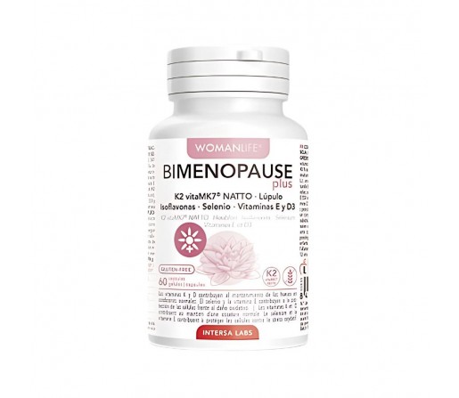 Bimenopause Plus Isoflavonas, Progesterona, Antioxidantes 60 cápsulas INTERSA