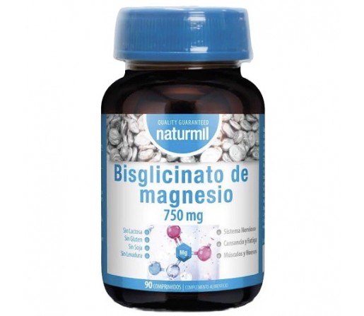 Bisglicinato de Magnesio 750mg. 90 comprimidos NATURMIL