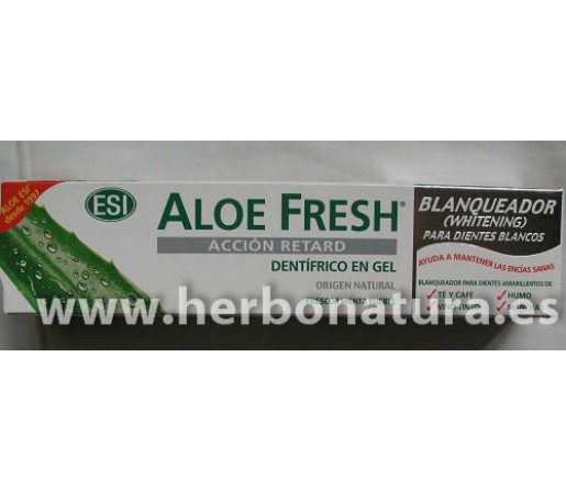 Dentífrico Gel Aloe Fresh Blanqueador 100 ml ESI