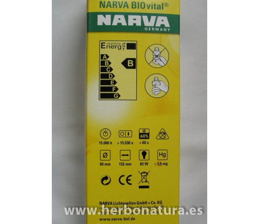 Bombilla Narva Biovital 23w (100w)