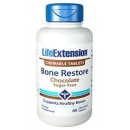 Bone Restore Chocolate Huesos, 60 comprimidos masticables LIFEEXTENSION