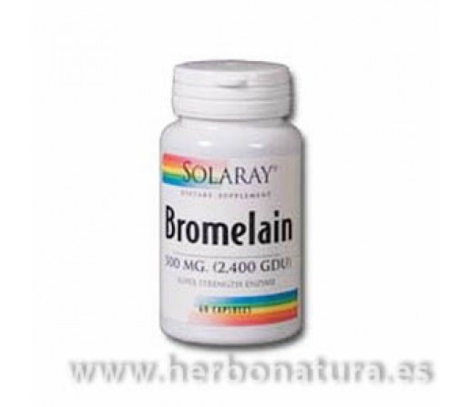 Bromelaina Bromelain digestión 60 cápsulas SOLARAY