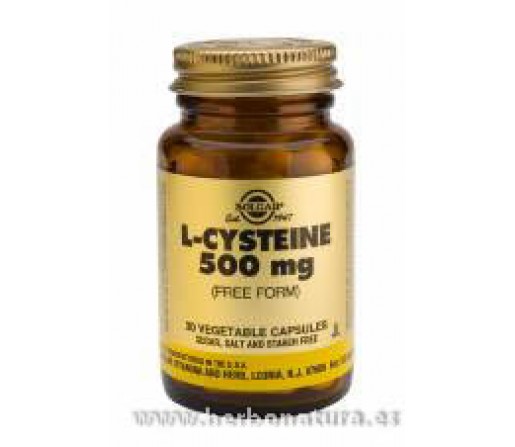 L-Cisteína 500 mg 30 Cápsulas vegetales SOLGAR