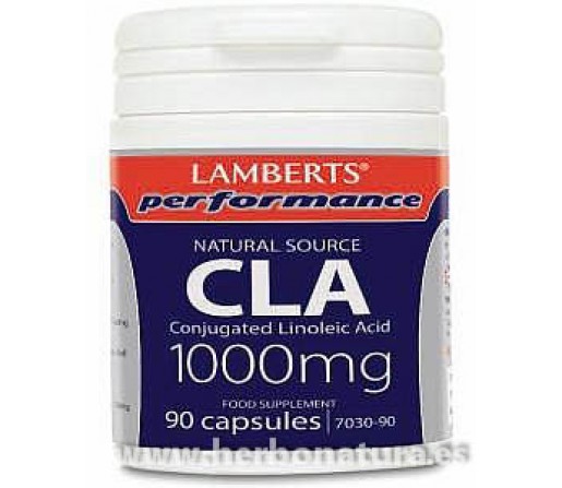 Cla 1000mg. por cápsula Acido linoleico conjugado 90 cápsulas LAMBERTS