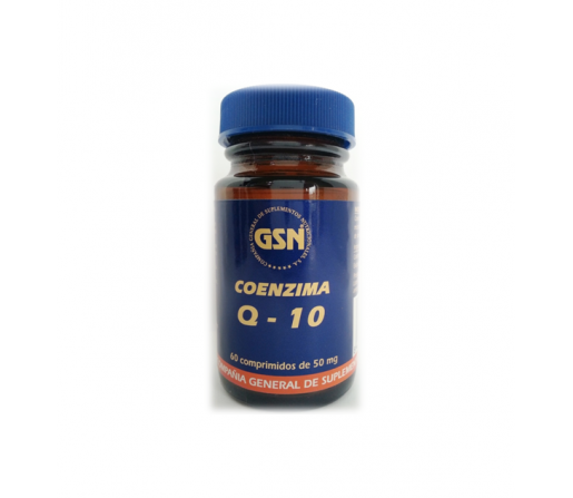 Coenzima Q10.(Ubiquinona) 50mg. 60 comprimidos GSN