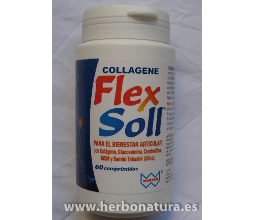 Collagene Flex Soll Colageno, Glucosamina, Condroitina, MSM... 60 comprimidos WINTER
