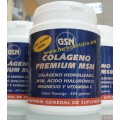 Colágeno Premium MSM, Acido Hialurónico, Magnesio y Vitamina C Naranja 354gr. GSN