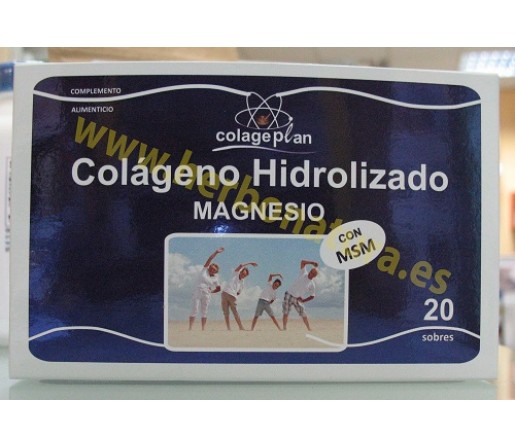 Colágeno Hidrolizado Peptan con Magnesio y MSM Colageplan 20 sobres PLANES
