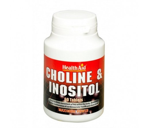 Colina con Inositol, Choline, Inositol 60 comprimidos HEALTH AID