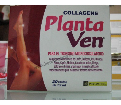 Collagene Planta Ven Colágeno, Rusco, Ciprés, Castaño de Indias... 20 viales PHYTOVIT