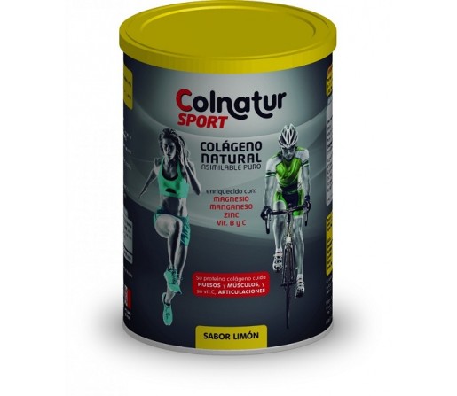 Colnatur Sport Limón, Colágeno, magnesio, zinc, manganeso, vitaminas 345gr. PROTEIN