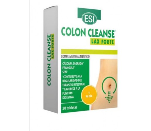 Colon Cleanse Lax Forte, Cascara sagrada, Frangula, Sen... 30 comprimidos ESI