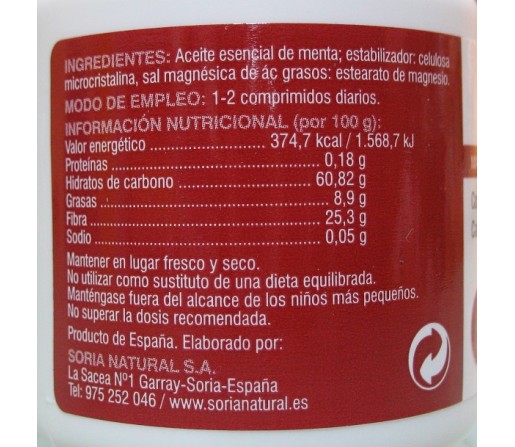 Colospás digestión (mala digestión, gases) 30 comprimidos SORIA NATURAL