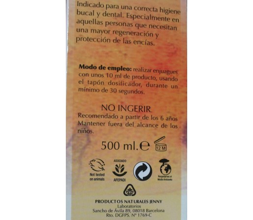 Colutorio Vitaminado Buco Fresh D`Shila Aceite Esencial Naranja 500ml