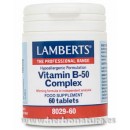 Complejo Vitamina B-50 Complex 60 comprimidos LAMBERTS en Herbonatura.es