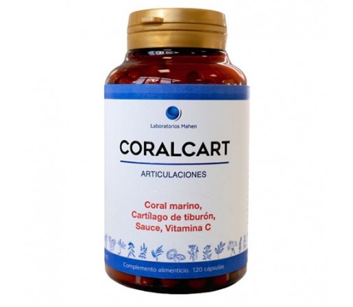 Coral Cart coral marino, cartílago de tiburón y vitamina C 120 cápsulas MAHEN