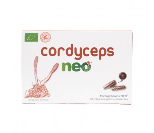 Cordyceps Micelio del hongo Ecológico sin Gluten 60 cápsulas NEOVITALHEALTH