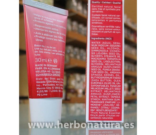 Crema de día reafirmante de granada 30ml. WELEDA