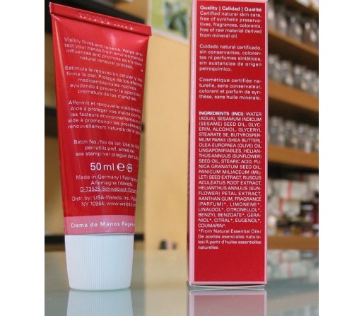 Crema de manos regeneradora de Granada 50ml. WELEDA