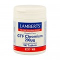 Cromo GTF Chromium (FActor de Tolerancia a la Glucosa) 100 comprimidos LAMBERTS