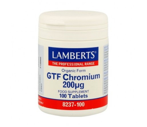 Cromo GTF Chromium (FActor de Tolerancia a la Glucosa) 100 comprimidos LAMBERTS