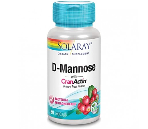 D- Mannose, D-manosa con Arándano Rojo CranActin 60 cápsulas SOLARAY