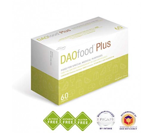 Daofood Plus, déficit de la enzima Diaminooxidasa DAO, 60 cápsulas DR HEALTHCARE ESPAÑA