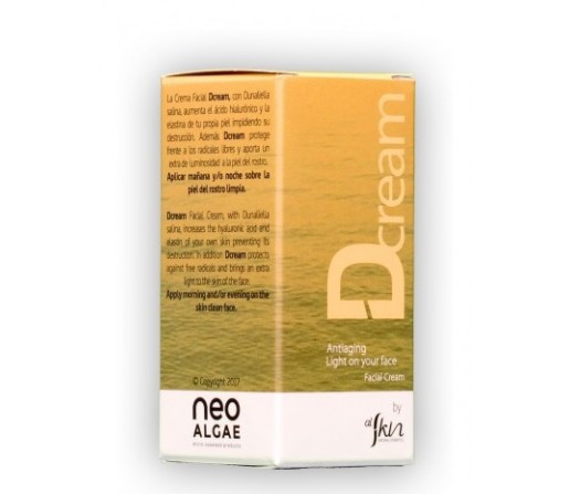 Crema Facial Dcream Ecológica de Dunaliella salina 50ml. ALSKIN