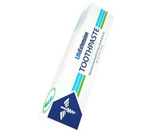 Dentífrico Toothpaste, Escualano, Te Verde, Aloe, Acido Folico... 113,4gr. LIFEEXTENSION