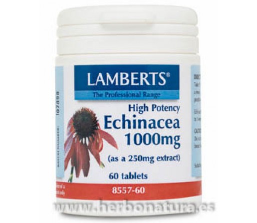 Echinacea Equinácea Alta Potencia 1000mg. 60 comprimidos LAMBERTS