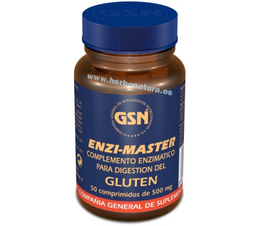 Enzi Master, enzimas para la digestión del Gluten 50 comprimidos GSN