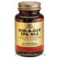 EPA / GLA Omega 3 Una al Día 30 Cápsulas blandas SOLGAR