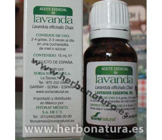Aceite Esencial Lavanda (lavandula officinalis) 15ml. SORIA NATURAL