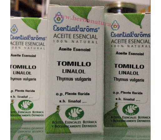 Aceite Esencial Tomillo Linalol (Thymus vulgaris) 5ml. ESENTIAL AROMS