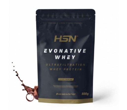 Evonative Whey, Proteina con ultrafiltración mecánica en Frío, Sabor Chocolate 500gr. HSN